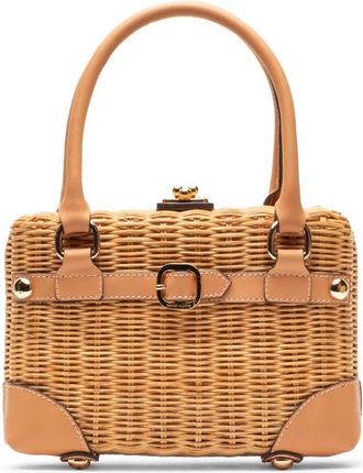 Frances Valentine Lady Basket Wicker Handheld Bag in Toast at Nordstrom