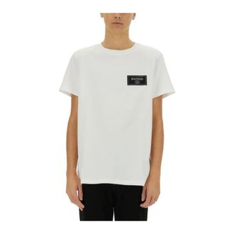 Balmain Hombre, Camisetas, Blanco, Talla: S