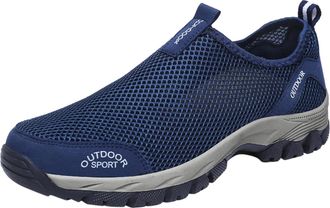 Generic Mens Sneaker Running Shoes, Sports Shoe Slip On Tennis Shoes Non-Slip Soles Trekking Shoe Mesh Breathable Walking Trainers Comfortable Sneakers Lightw