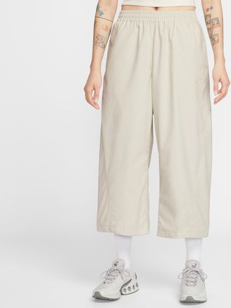 Nike Womens Nike Sportswear Oversized Mid-Rise Woven Pants in Grey | IF5453-072