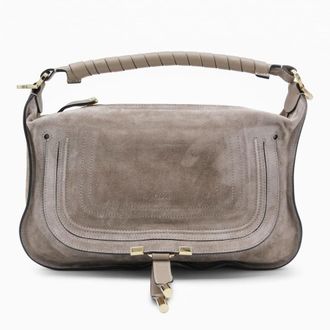 Chlo&eacute; Brown Leather Marcie Top Handle Bag