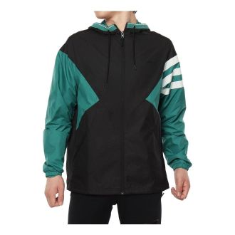 adidas Neo M CS XIELD WB Sports Jacket Black Green DW8098