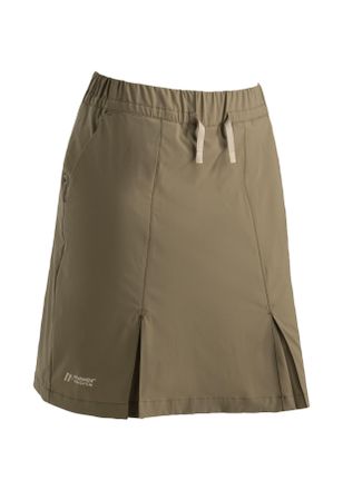 Maier Sports Skort MAIER SPORTS Fortunit Shortin W, Damen, Gr. 36, braun, 100% Polyester, R&ouml;cke Skort, atmungsaktiver Damen Rock mit integrierter Short, Regular Fi