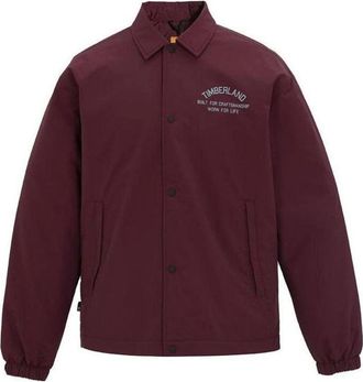 Timberland Letter Printed Shirt Burgundy A6JZD-I30