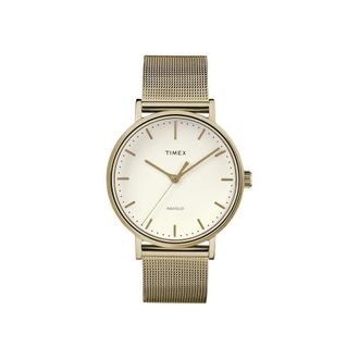 Timex Fairfield Gold-Tone Mesh Ladies Watch