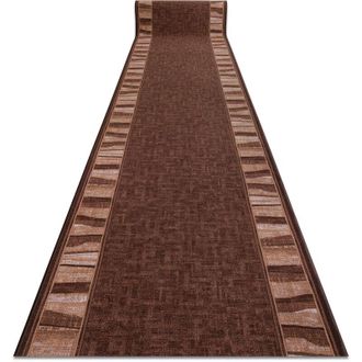 RugsX Rugsx - Runner anti-slip linea gum brown 80cm brown 80x440 cm