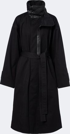 Bottega Veneta Intrecciato cotton trench coat