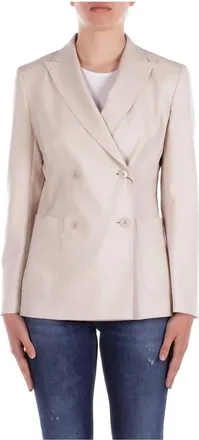 Max Mara Jassen, Dames, Beige, L, Weekend MAX Mara Jassen