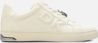 DKNY Womens Aisling Lace Up Trainers - Cream - Size: 4.5