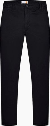 Timberland Mens Twill Solid Patterned Straight Chinos - Black - Size: 34