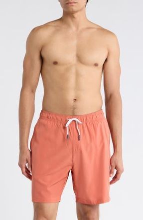 Trunks Surf & Swim Co. Comfort Lined Swim Shorts in Peach at Nordstrom Rack, Size X-Large