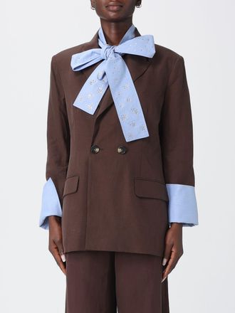 Liu Jo Blazer a doppiopetto in misto lino e lyocell