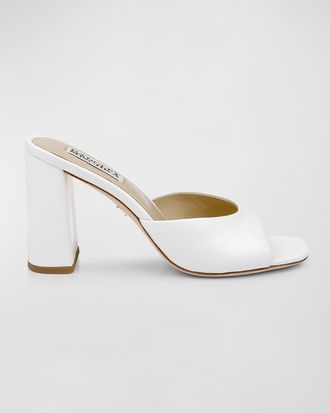 Badgley Mischka Cadence Leather Mule Sandals