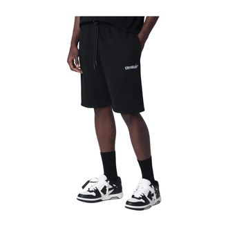 Off-white Casual Shorts, male, Black, Size: XL Heraldic Treshold Arrows Skate Sweatshorts