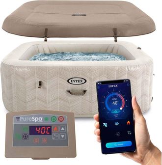 Intex Spa Hinchable Con Hidromasaje Para 4 Personas Intex 28446