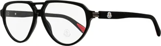 Moncler Mens Pilot Eyeglasses ML5162 001 Black 57mm