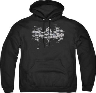 Gildan Batman Multi Bat Logo Adult Pull Over Hoodie / Hooded Sweatshirt