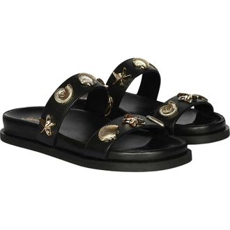 SaintG Tara Slide Sandal in Black at Nordstrom Rack, Size 10-10.5Us / 41Eu