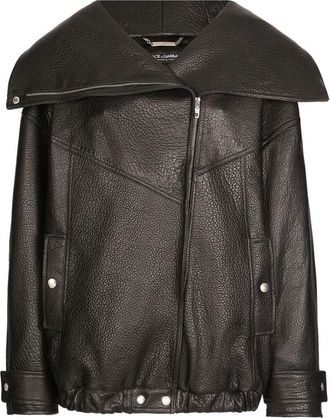 Dolce & Gabbana Stijlvolle Jas voor Mannen - Dames - Leren en Su&egrave;de Jassen - Zwart - M - Jassen