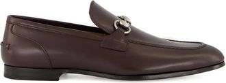 Gucci Jordaan leather loafers - men - Calf Leather/Calf Leather/Calf Leather - 9 - Brown