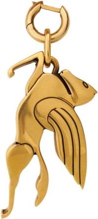 Etro Pegaso charm earring - women - Brass - One Size - Gold