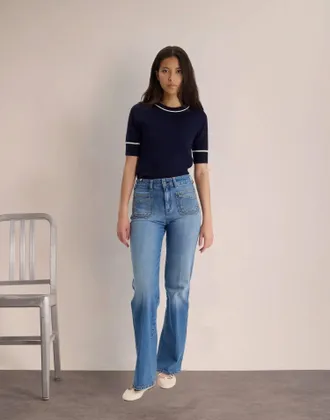 Ines De La Fressange Rick Jeans In Blue