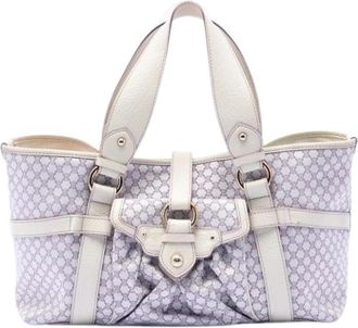 Celine Pre-owned Canvas Tote - Dames - Vintage Handtas - Paars - ONE Size - Leer - Vintage