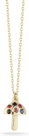 Ember Fine Jewelry 14K Gold & Gemstone Mushroom Necklace