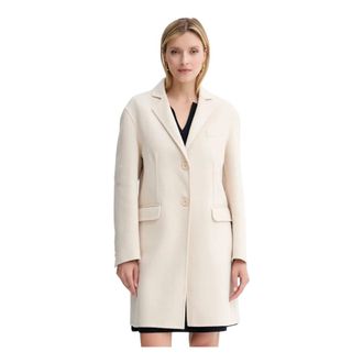 Twinset Single-breasted Coat - Dames - Mantels - Beige - Maat: S Wol