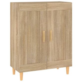 vidaXL Aparador De Madera Contrachapada Roble Sonoma 69,5x34x90 Cm Vidaxl