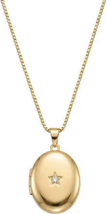 Argento Vivo Oval Locket Pendant Necklace in Gold at Nordstrom
