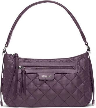MZ Wallace Small Park Quilted Nylon Shoulder Bag in Raisin at Nordstrom