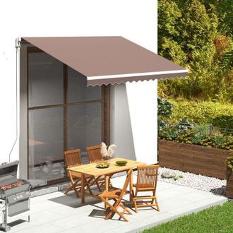 vidaXL Tela De Repuesto Para Toldo Marr&oacute;n 3,5x2,5 M Vidaxl