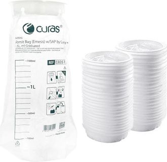OEM Bolsa Para V&oacute;mitos Con Inserto De Gel 1,5 L 50 Unidades