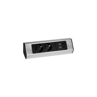 Bachmann Casia 2 2xcee7/3 1xusb A/c 22w 2,0m Aeh &Oacute;ptica De Acero Inoxidable, 932.002