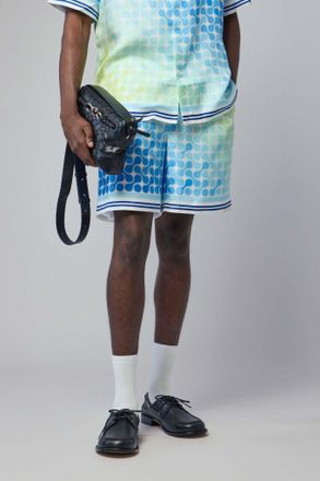 Casablanca Tennis Tile Silk Shorts