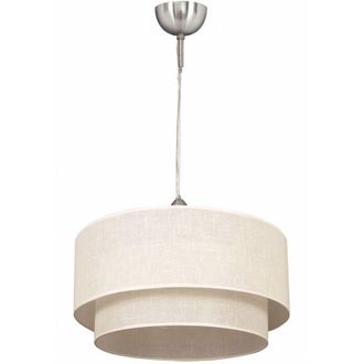 Fabrilamp Fabrilamp - Colgante Doble 1l. Beis/beis Cilind (50/40/reg)
