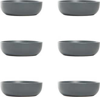10 Strawberry Street Set Of 6 Wazee Matte Coupe Dinnerware Bowls