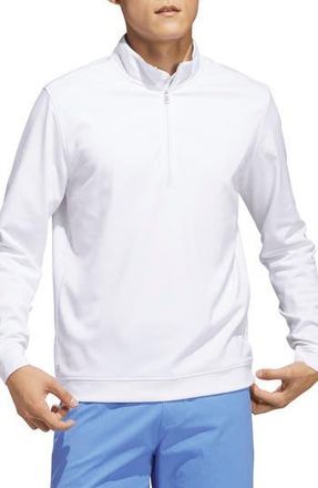 adidas Golf Elevated Stretch Half Zip Pullover in White at Nordstrom Rack, Size X-Large