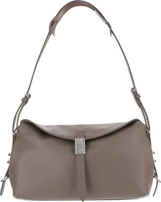 Pinko Borsa a spalla in pelle con battente - Grigio