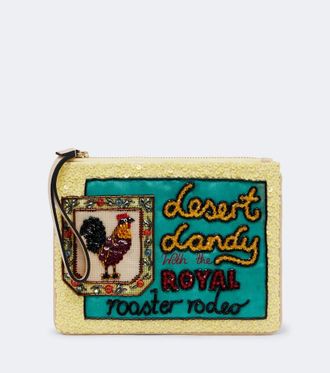 Alemais Al&eacute;mais Pouch Ace Rooster adornado