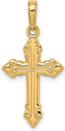 Diamond2Deal 10k Yellow Gold Cross Pendant