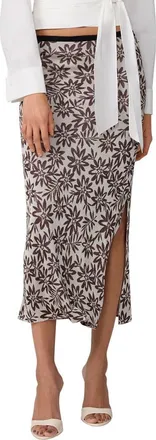 Diane Von F&uuml;rstenberg Cleo Midi Skirt in Thistle Brown at Nordstrom, Size Medium
