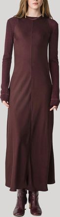 Forte_Forte Sleeveless Satin Dress In Chocolat Noir
