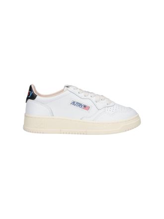 Autry Low-Top Sneakers with Perforated Detailing and Embroidered Branding