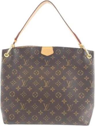 Louis Vuitton Pre-owned Graceful Monogram Shoulder Bag - Dames - Vintage Schoudertas - Bruin - ONE Size - Vintage