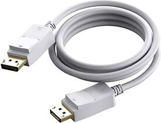 Vision Streetwear 2m White Displayport Cable