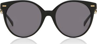 Versace VE4442 Polarized GB1/81 Womens Sunglasses Black Size 55