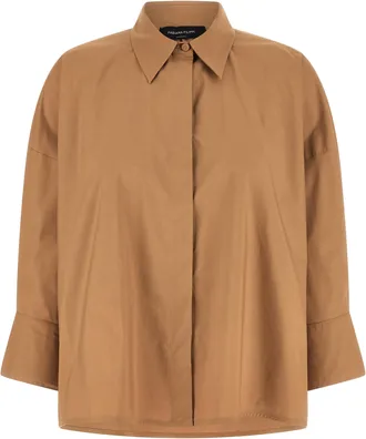 Fabiana Filippi Brown Cotton Womens Blouse