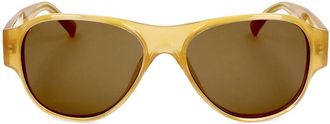 Linda Farrow DRIES VAN NOTEN DVN32 C6 Mens Sunglasses Yellow Size 57